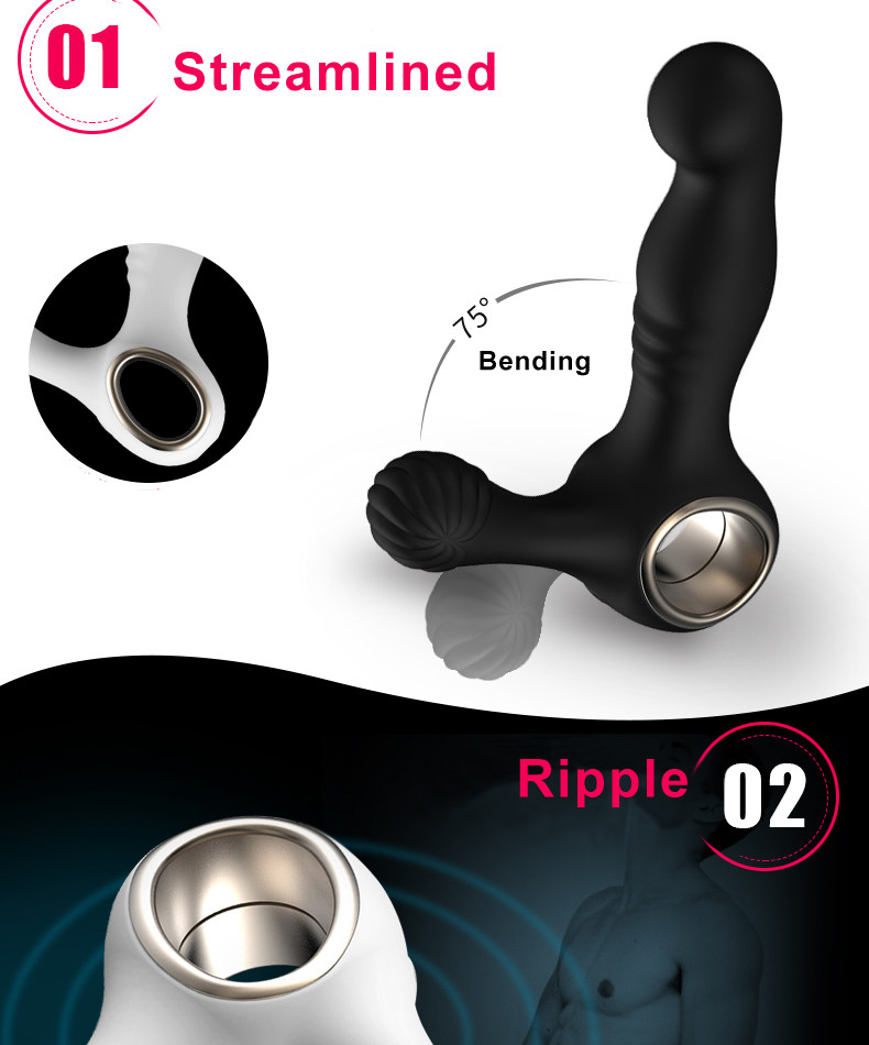 10 Frequencies Vibration Prostate Stimulation Massagers Rechargeable Anal Toys Masturbators For Men