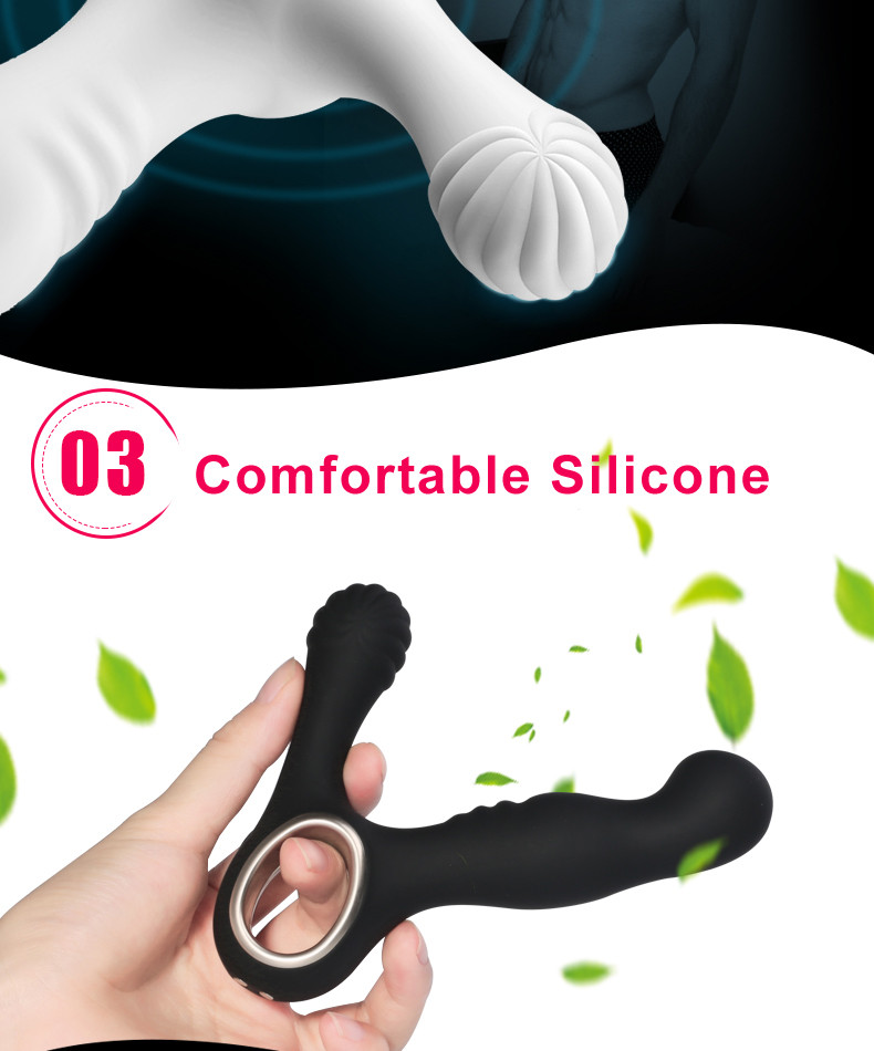 10 Frequencies Vibration Prostate Stimulation Massagers Rechargeable Anal Toys Masturbators For Men