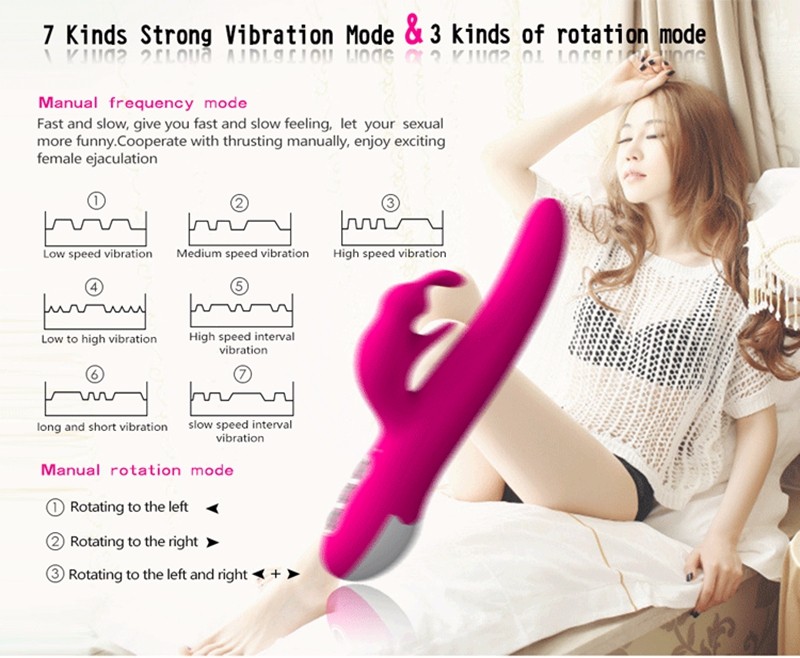 Y LOVE Sulcus Rotate G-Spot Vibrators 7 Vibrations Rechargeable