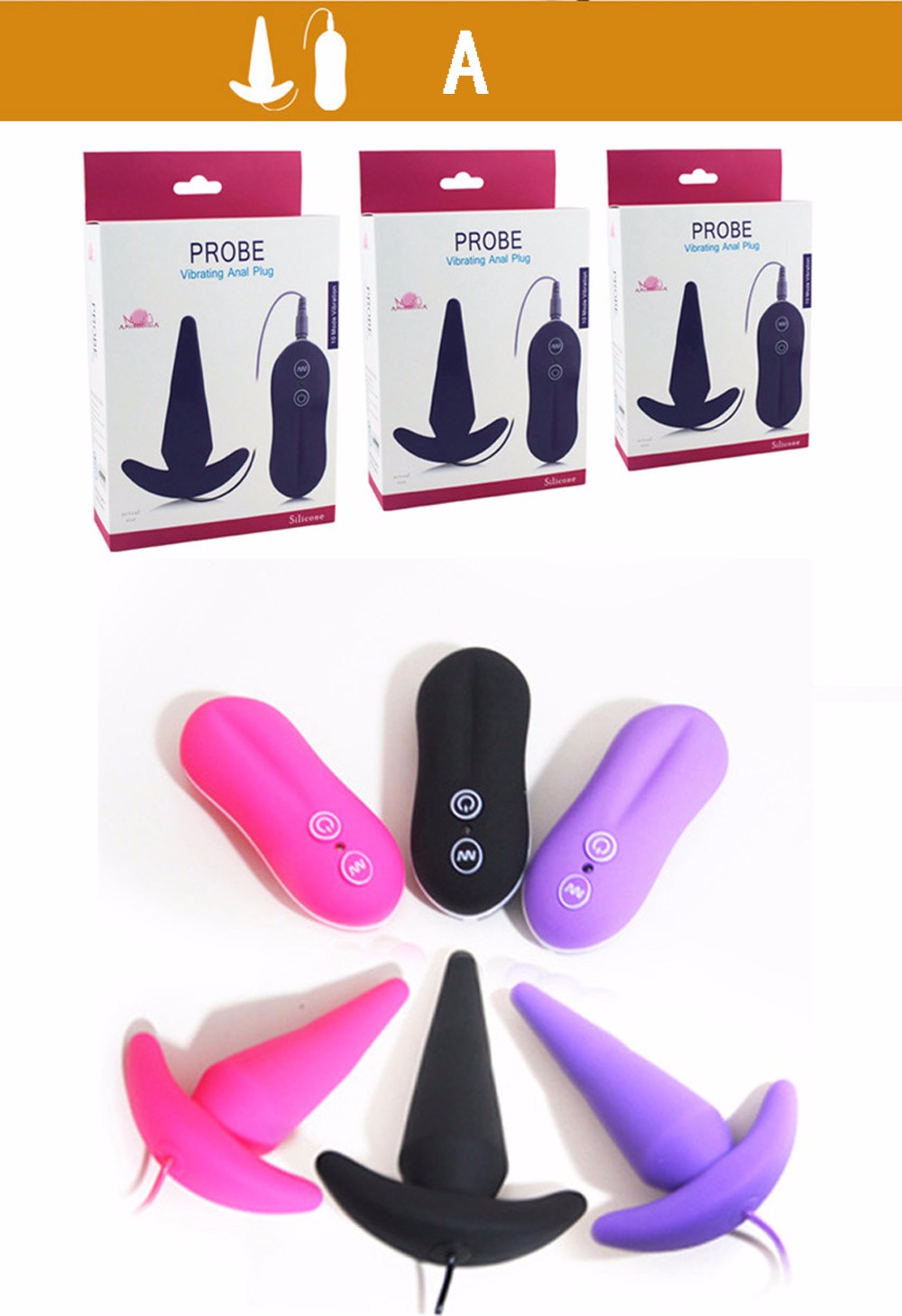 Aphrodisia Beads Style 10 Modes Vibrating Anal Plug