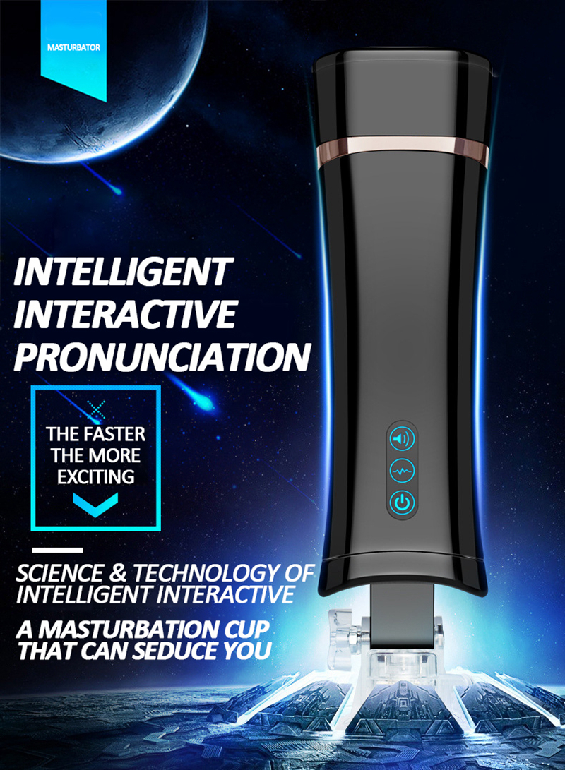 Voice Vibrating USB Rechargeable Masturbator