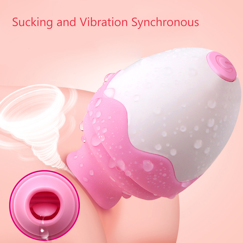 Tongue G-spot suction nipple massager female masturbation vibrating egg vibrator adult erotic sex toys couple foreplay toys