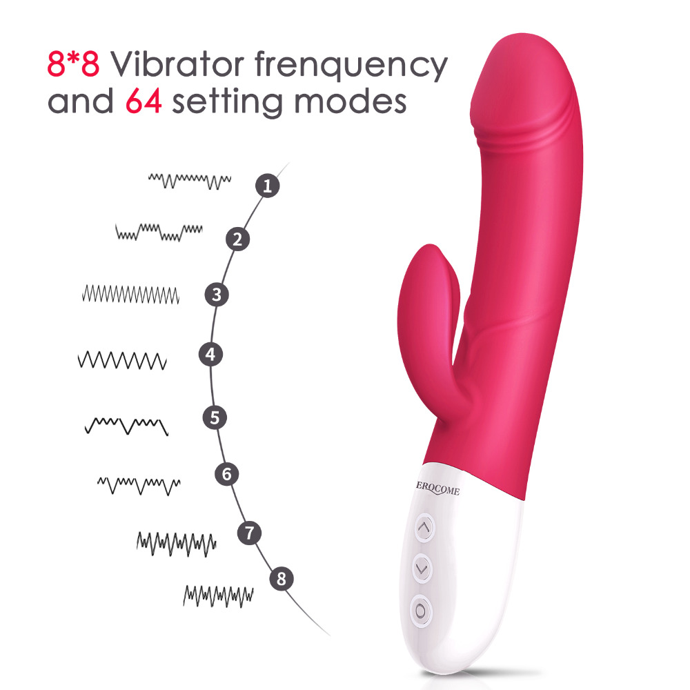 Powerful Dildo Vibrator Massager Sex Toys for Women Masturbation 8*8 Multi-speed Heating AV Magic Wand Sexo Shop for Adult