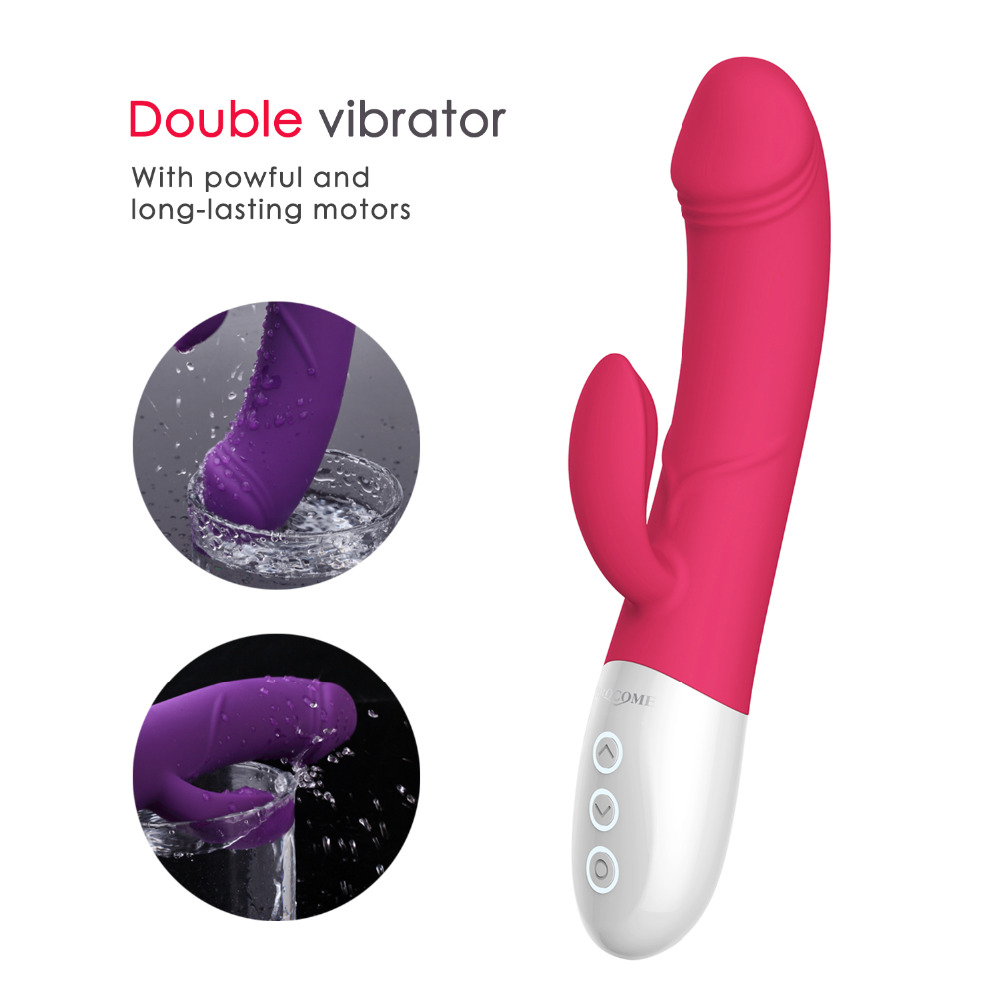 Powerful Dildo Vibrator Massager Sex Toys for Women Masturbation 8*8 Multi-speed Heating AV Magic Wand Sexo Shop for Adult