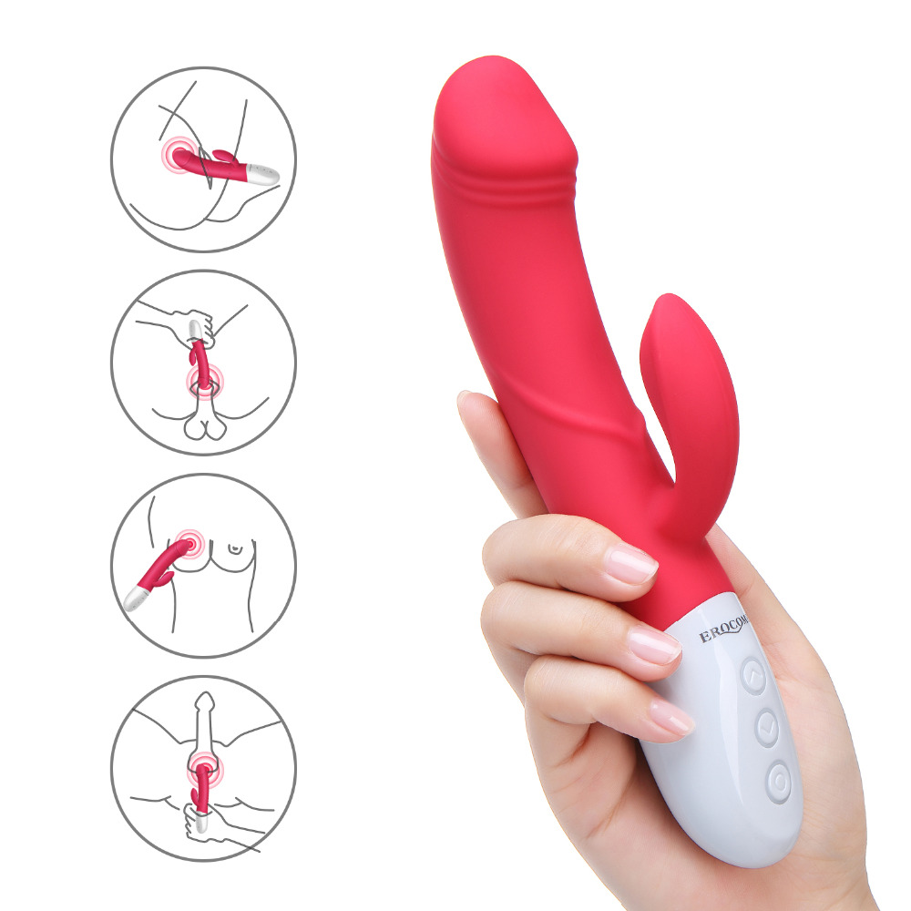 Powerful Dildo Vibrator Massager Sex Toys for Women Masturbation 8*8 Multi-speed Heating AV Magic Wand Sexo Shop for Adult