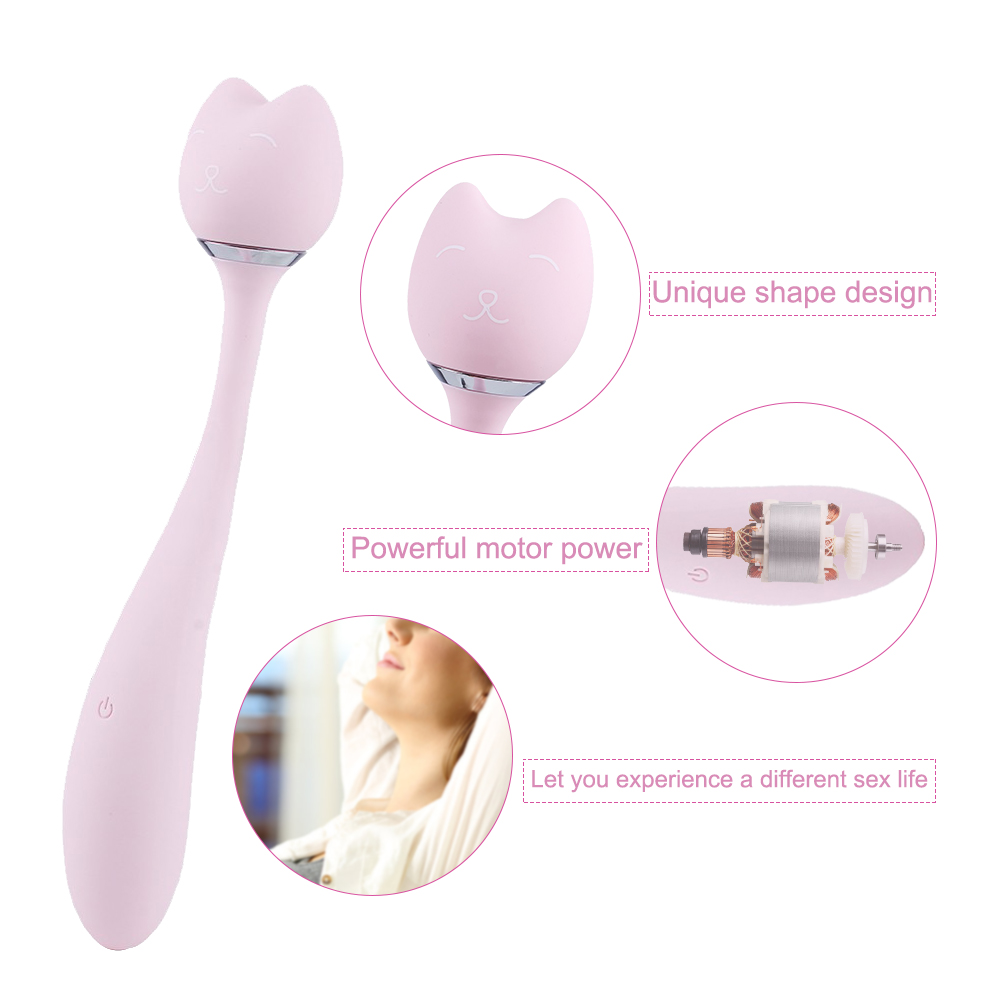 9 Frequency Cute Cat Dual Clit G-Spot Vibrator