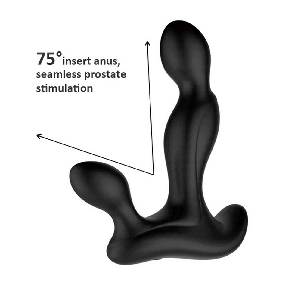 Silicone Rechargeable Prostate Massager Perineum Stimulation Ergonomic Design