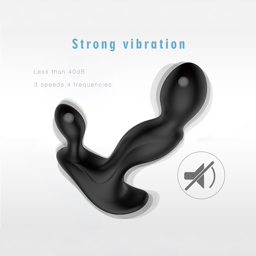 Silicone Rechargeable Prostate Massager Perineum Stimulation Ergonomic Design