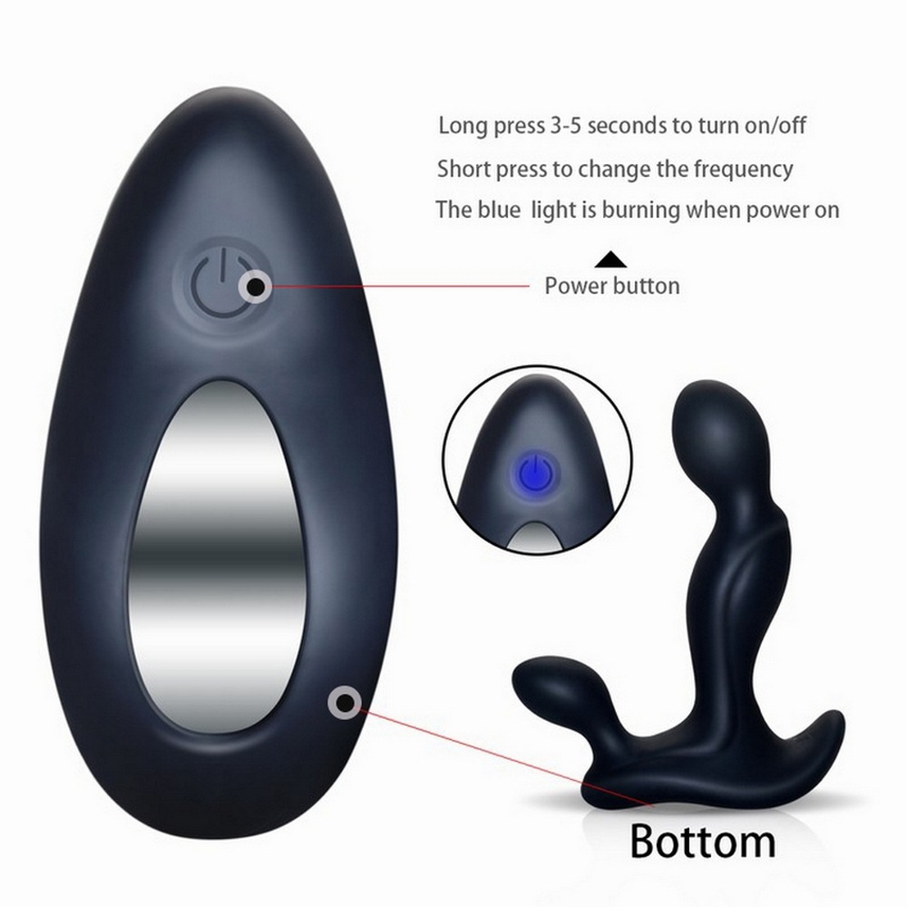 Silicone Rechargeable Prostate Massager Perineum Stimulation Ergonomic Design