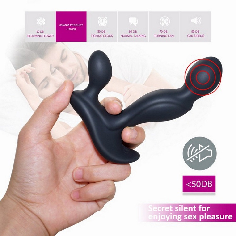 Silicone Rechargeable Prostate Massager Perineum Stimulation Ergonomic Design