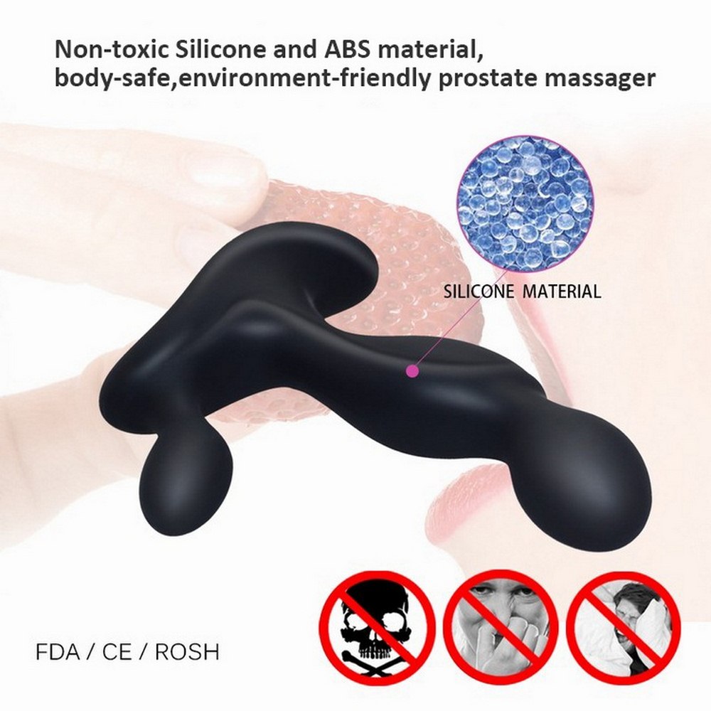 Silicone Rechargeable Prostate Massager Perineum Stimulation Ergonomic Design