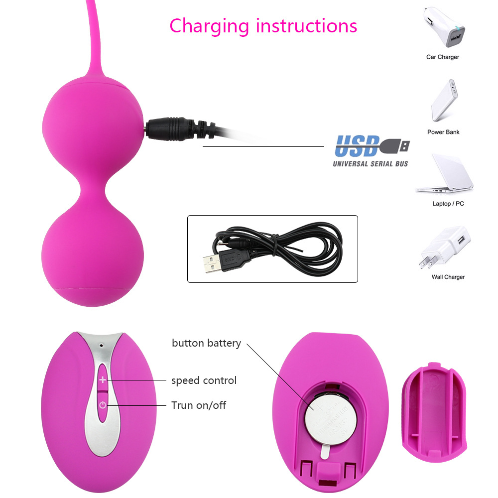 Meselo Remote Control Kegel Ball Vibrator 10 Modes Vibrating Vagina Balls Sex Toys For Woman Tight Vaginal Massager Ben Wa Ball