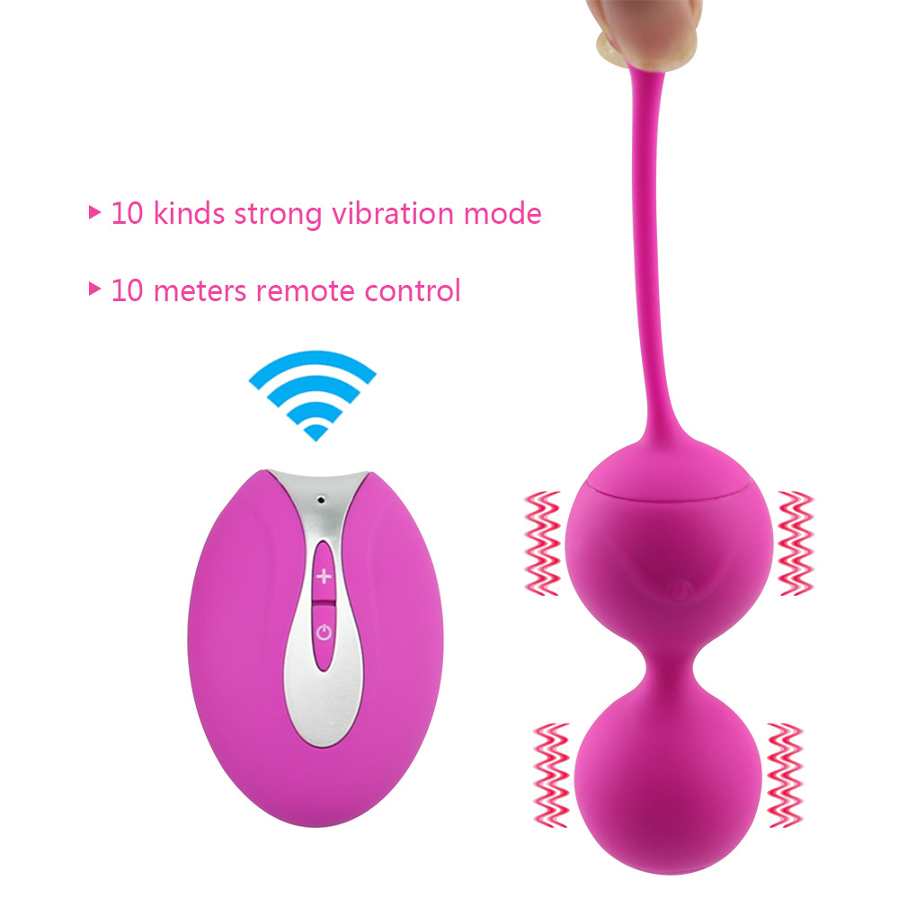 Meselo Remote Control Kegel Ball Vibrator 10 Modes Vibrating Vagina Balls Sex Toys For Woman Tight Vaginal Massager Ben Wa Ball