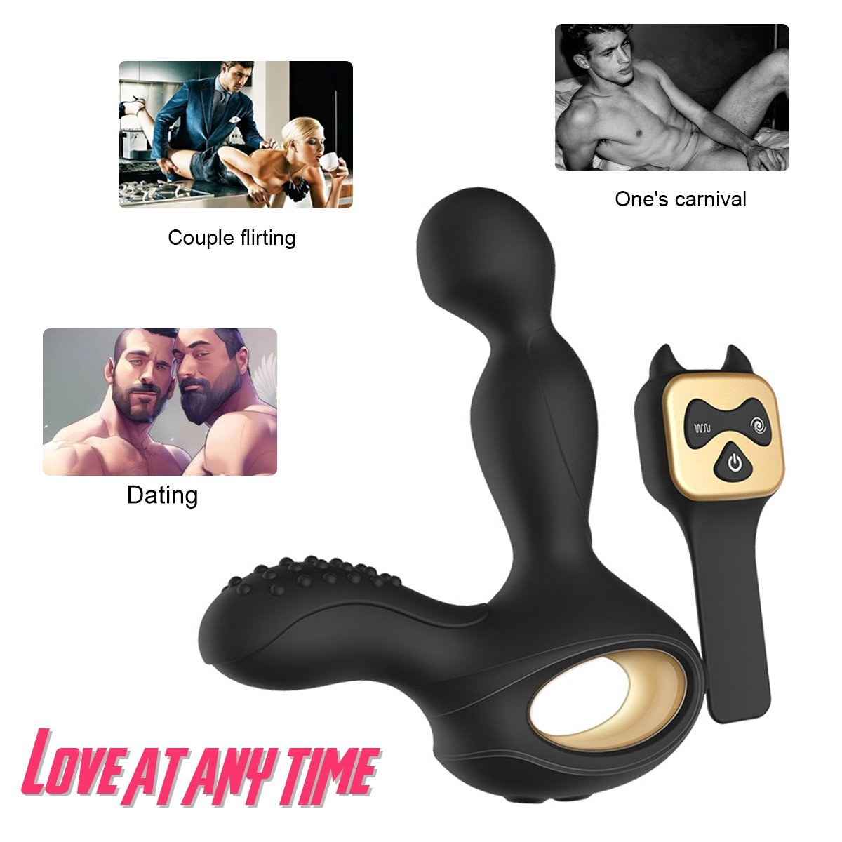 360 Rotation Smart Heating Prostate Massager Wireless Remote 10 Vibrating Anal Plugs G-Spot Stimulation Vibrator Anal Sex Toys