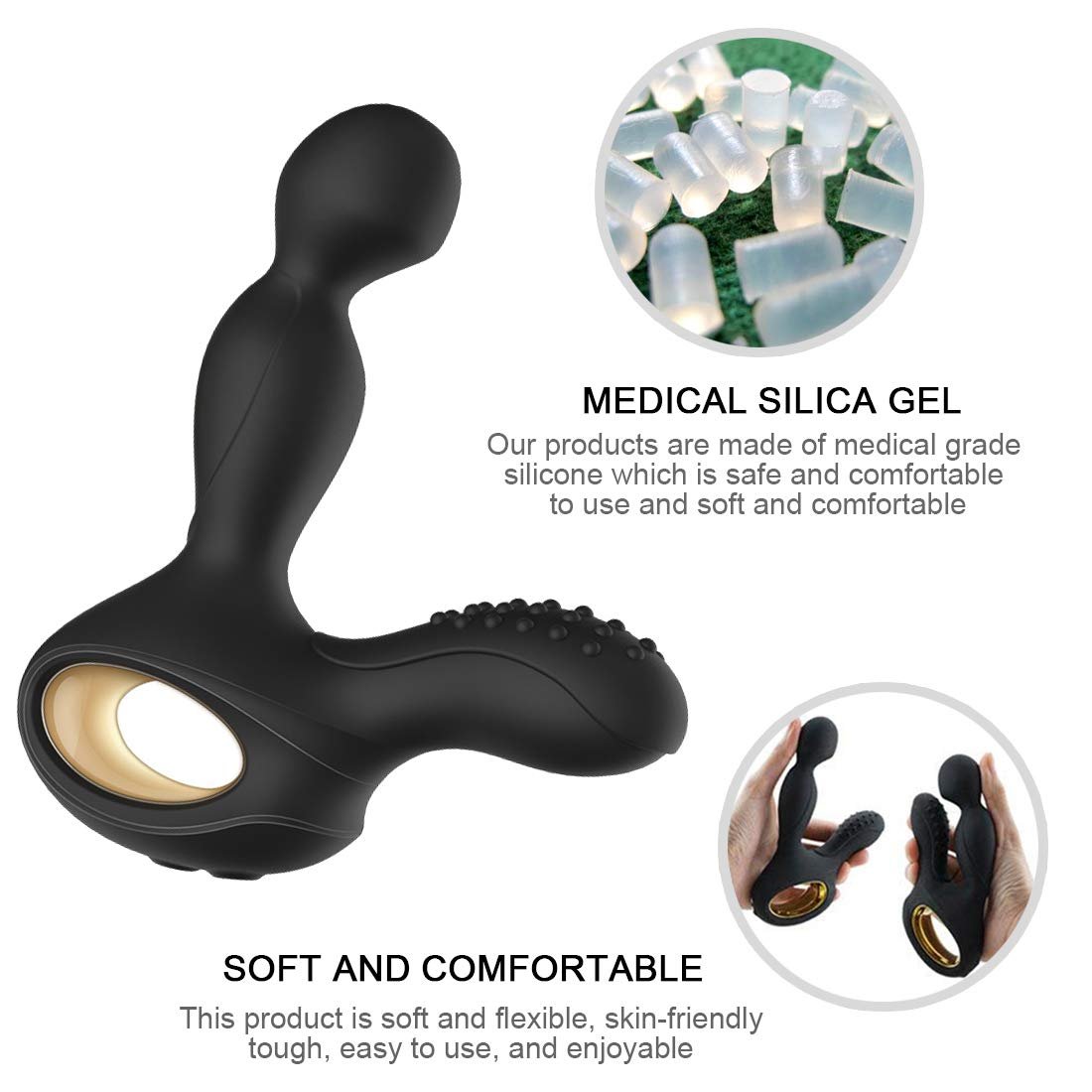 360 Rotation Smart Heating Prostate Massager Wireless Remote 10 Vibrating Anal Plugs G-Spot Stimulation Vibrator Anal Sex Toys