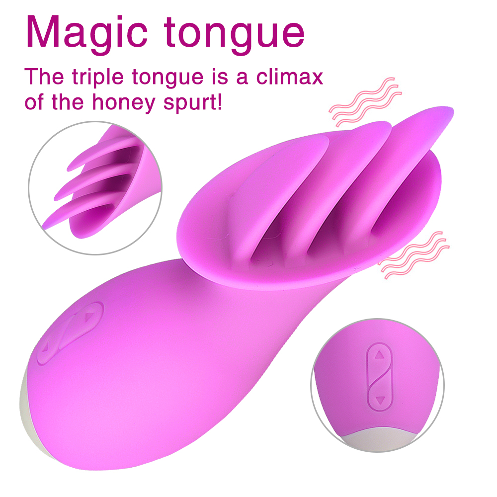 Tongue Licking Vibrators Female Masturbation Adult Toys Clit Vibrates Charge Sex Toy for Women