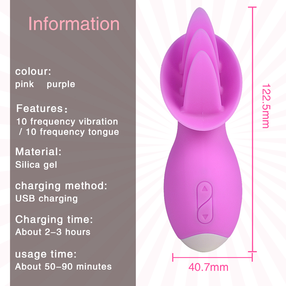 Tongue Licking Vibrators Female Masturbation Adult Toys Clit Vibrates Charge Sex Toy for Women