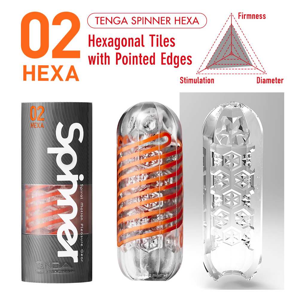 TENGA SPINNER Male Masturbator Ribbed and Curved Masturbation Sleeve Sex Toys