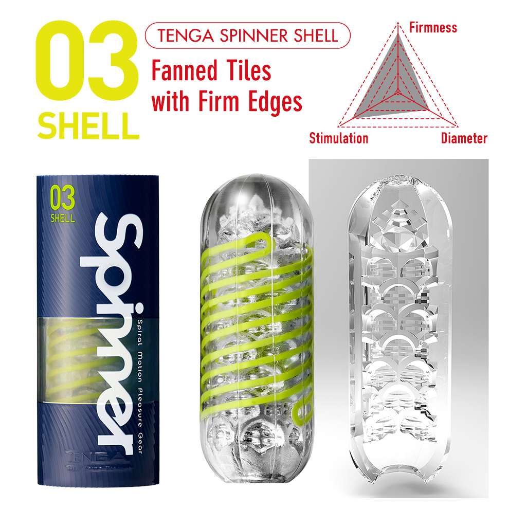 TENGA SPINNER Male Masturbator Ribbed and Curved Masturbation Sleeve Sex Toys