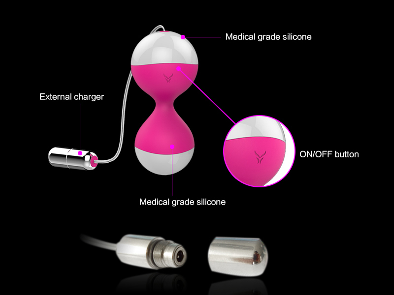 Wireless Remote Control Vibrator Kegel Balls Vibrating Egg by Nalone - Pink