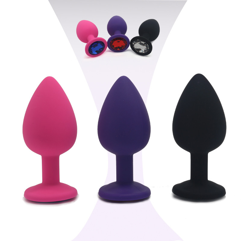 Diamond End Anal Silicone Plug Butt Anal Toys