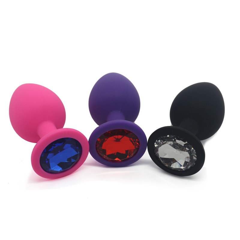 Diamond End Anal Silicone Plug Butt Anal Toys