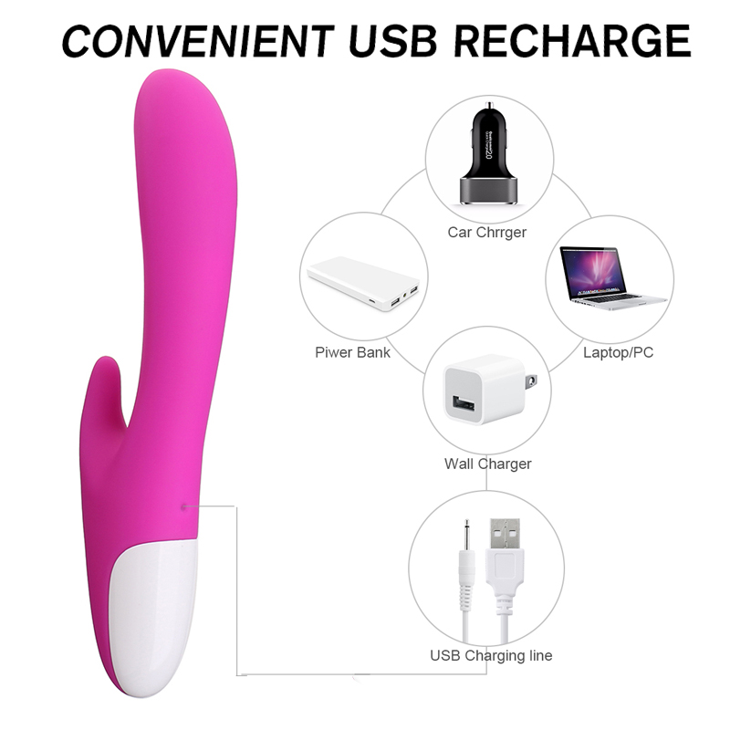 30 Frequency Ripple Rose Mute Rabbit Vibrator Massager