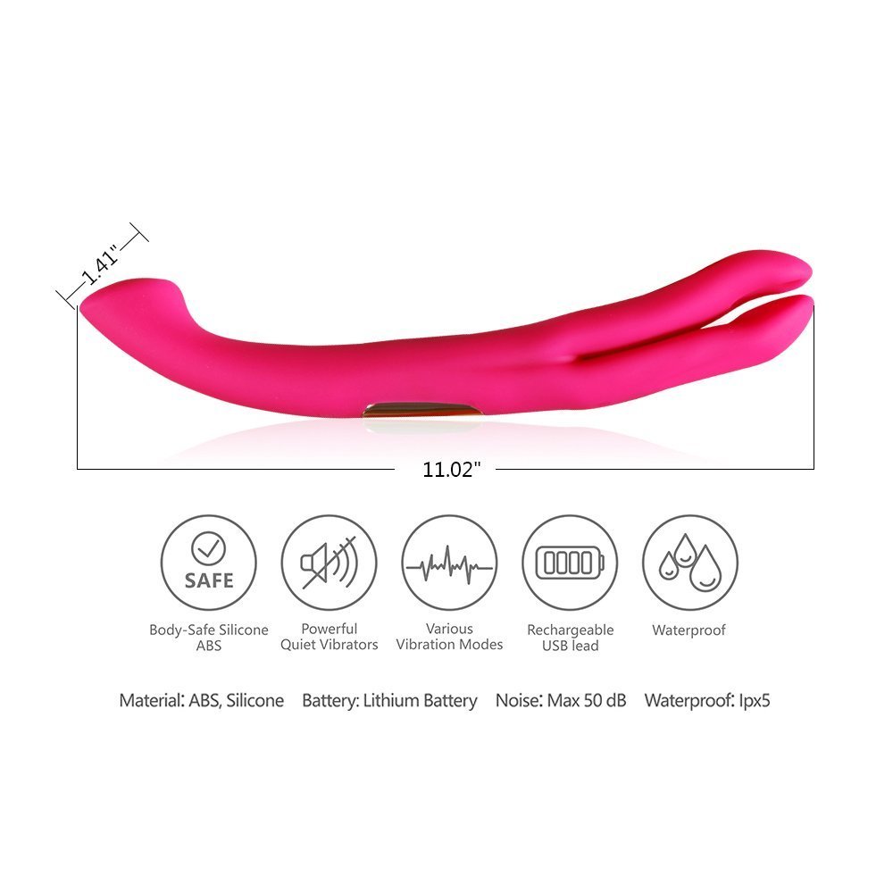 16 Modes Y-shape Vibrator Sex Toys For Women Vagina Clitoral Nipple G-spot Vibrator