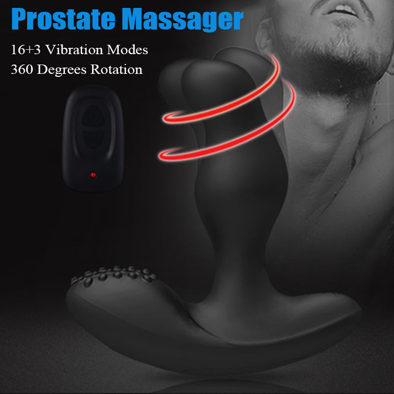 Levett Desire Luxury Rechargeable Remote Control Prostate Massager Rotate Head