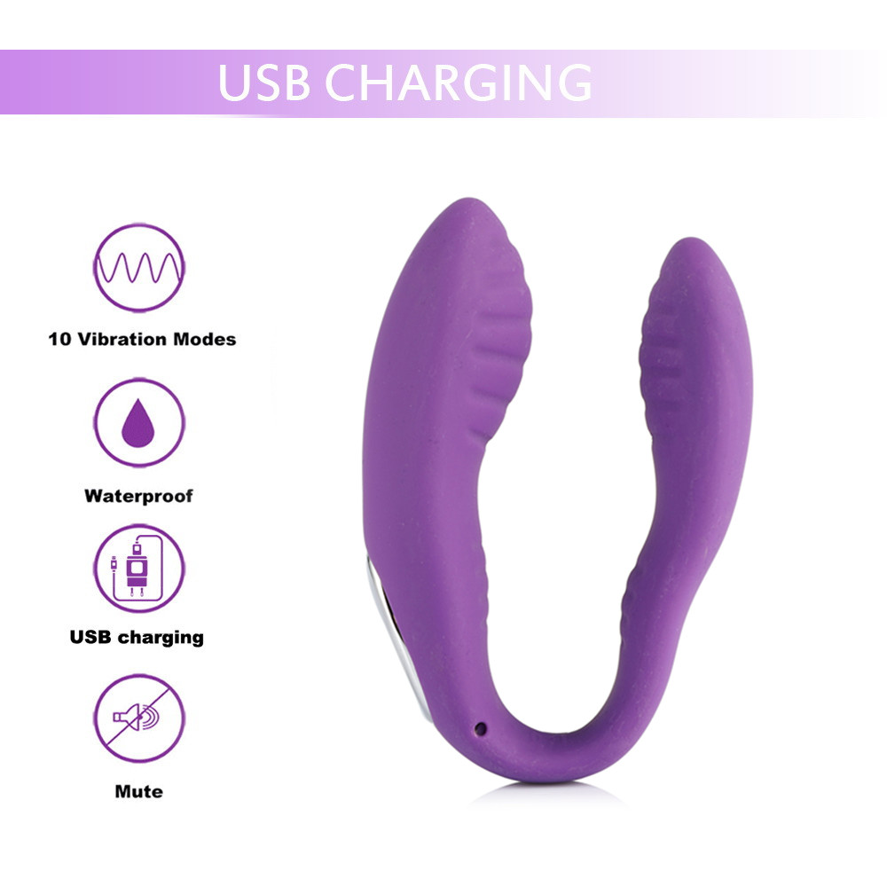 Rechargeable Clitoral and G-Spot Vibrator Couples' Massager Multiple Patterns