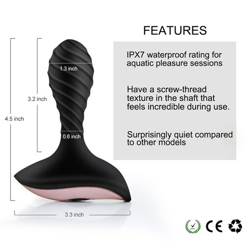 Lovehoney Rechargeable 10 Function Silicone Prostate Massager - Black