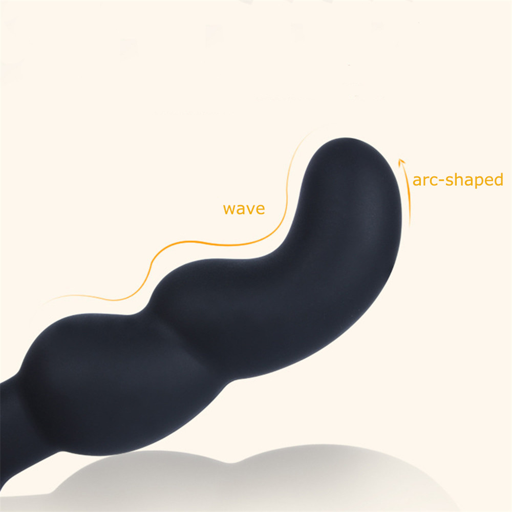 Wearable Anal Stimulator Vibrating Mini Massager Plug - Black