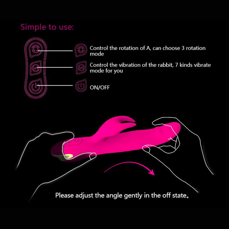 Y LOVE Sulcus Rotate G-Spot Vibrators 7 Vibrations Rechargeable