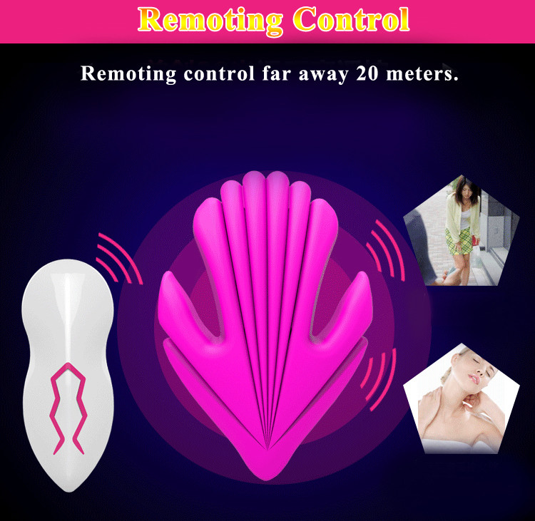 Double Motors Wearable Remote Control Vibrator