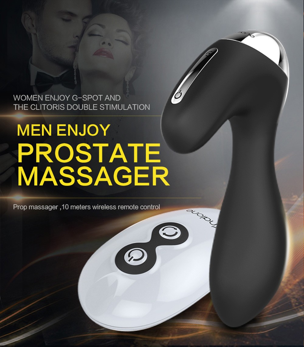 Nalone Unisex silicona Anal enchufe G punto próstata masaje Control remoto inalámbrico 7 modos fuerte vibrador Anal juguetes sexuales para los hombres