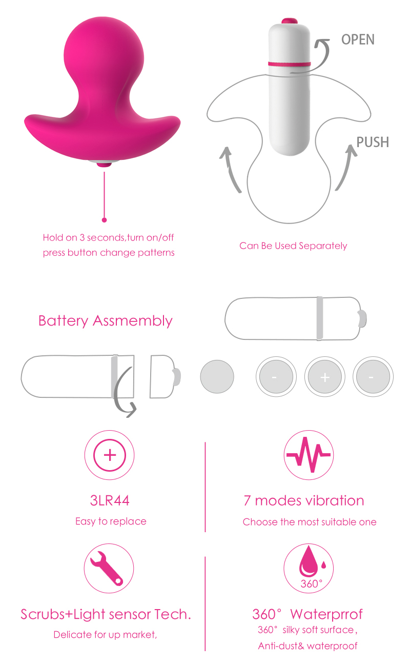 S-HANDE Mini Wearable Vibrating Butt Plug