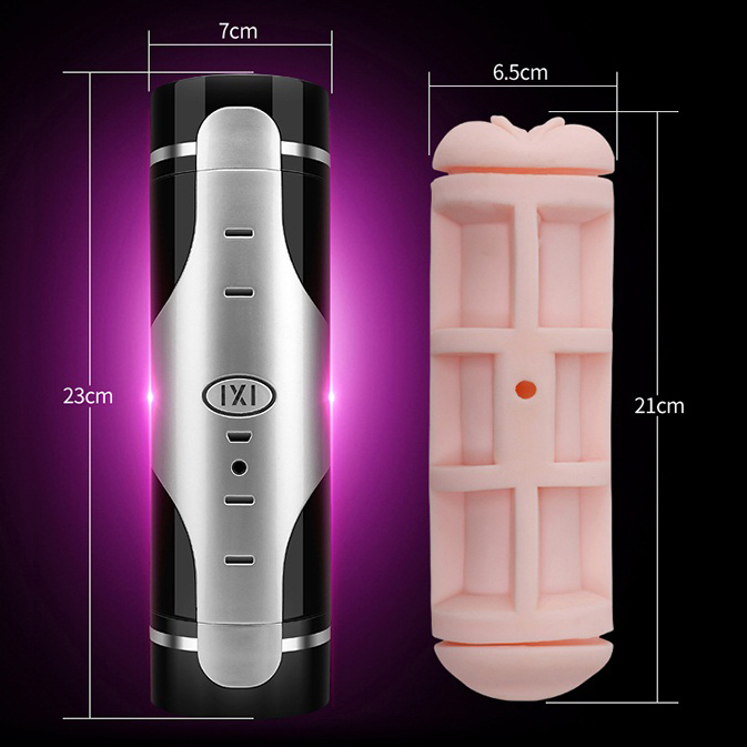 Smart Vibration Rechargeable Male Masturbator Sexual Moans Earphone Available by AiLighter - Silver