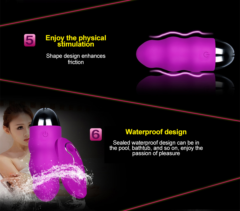 Bubble Egg Vibrators Remote Control 12 Vibration Mute Orgasm Clit Vibrating