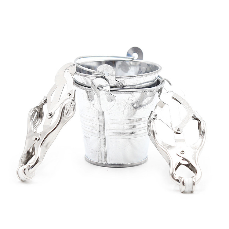 Mini Hanging Waterpot Pair Clover Nipple Clamp.