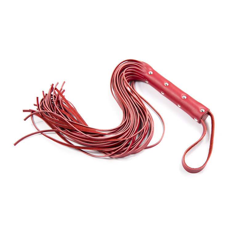 Couples Fetish Spanking Whip PU Leather Flogger - Red