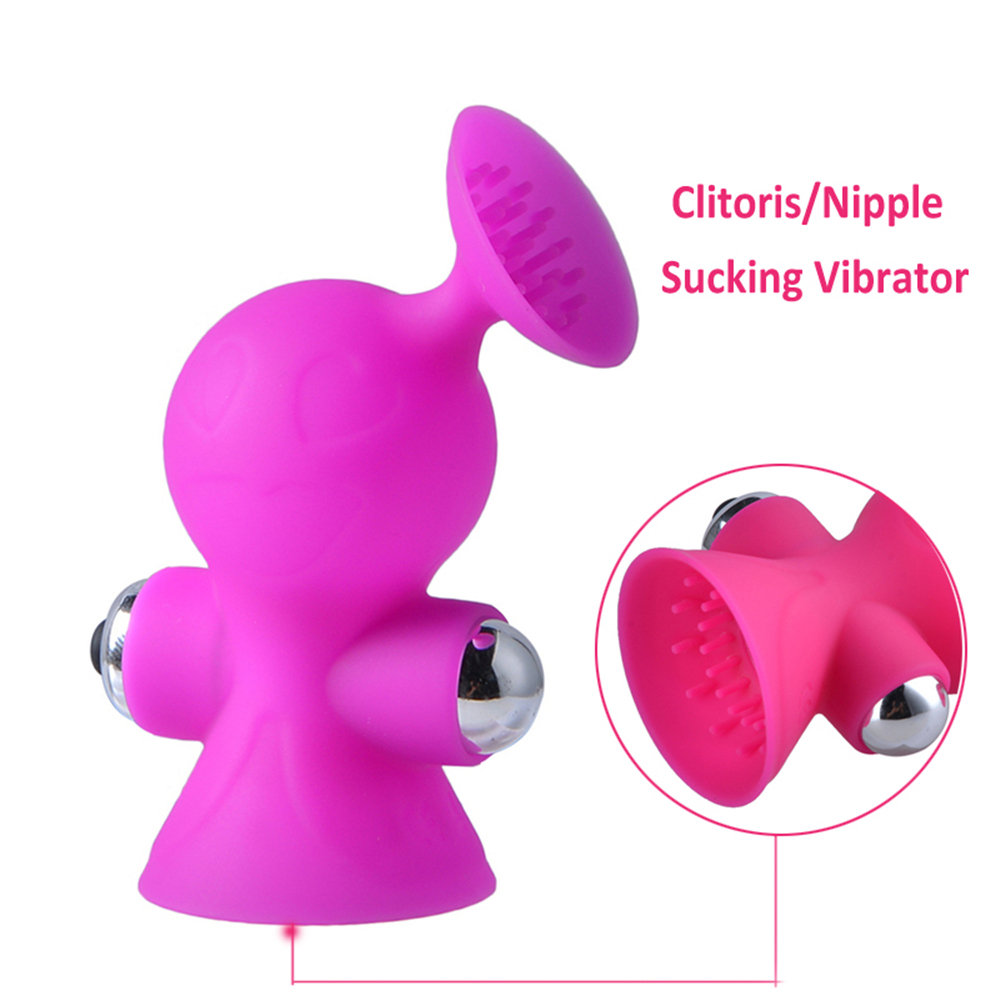 Mini Nipple Clitoris Stimulating Vibrators Silicone Suckers with Egg Vibrators