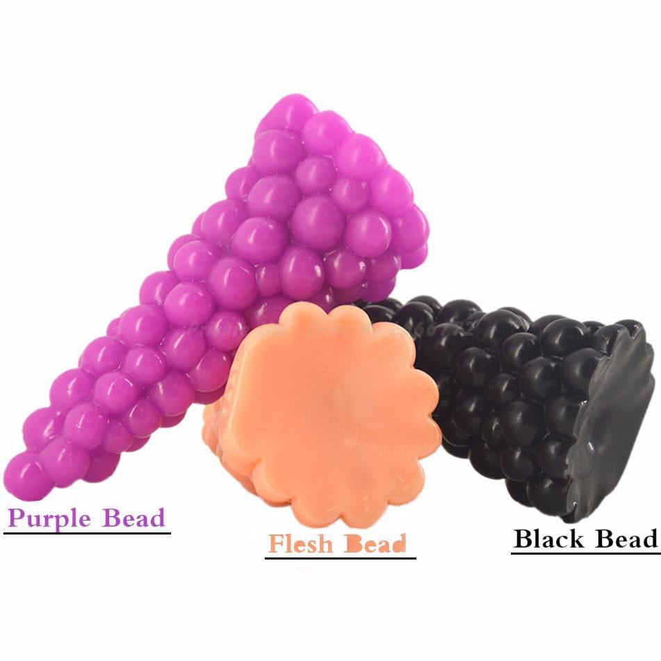 FAAK Grapes Beads Cone Anal Plugs Sex Toys Soft