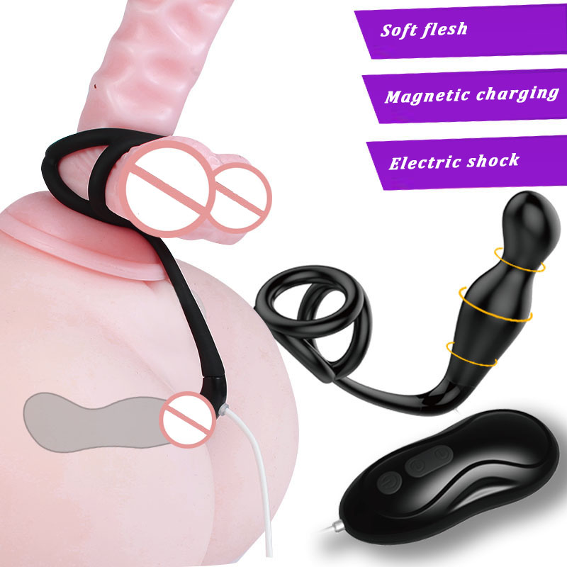 SECREXY Remote Control Prostate Massager Cock Ring - Black