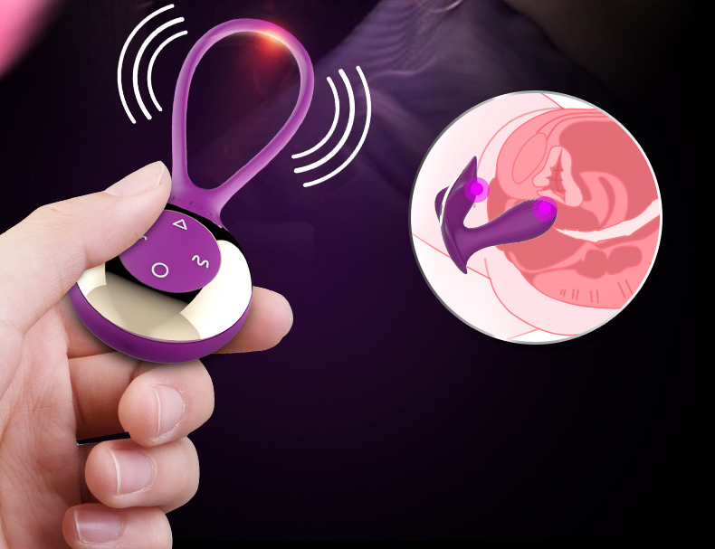 Leten Mini Manta Ray Wireless Remote Control Rechargeable Clitoral and G-Spot Vibrator - Purple