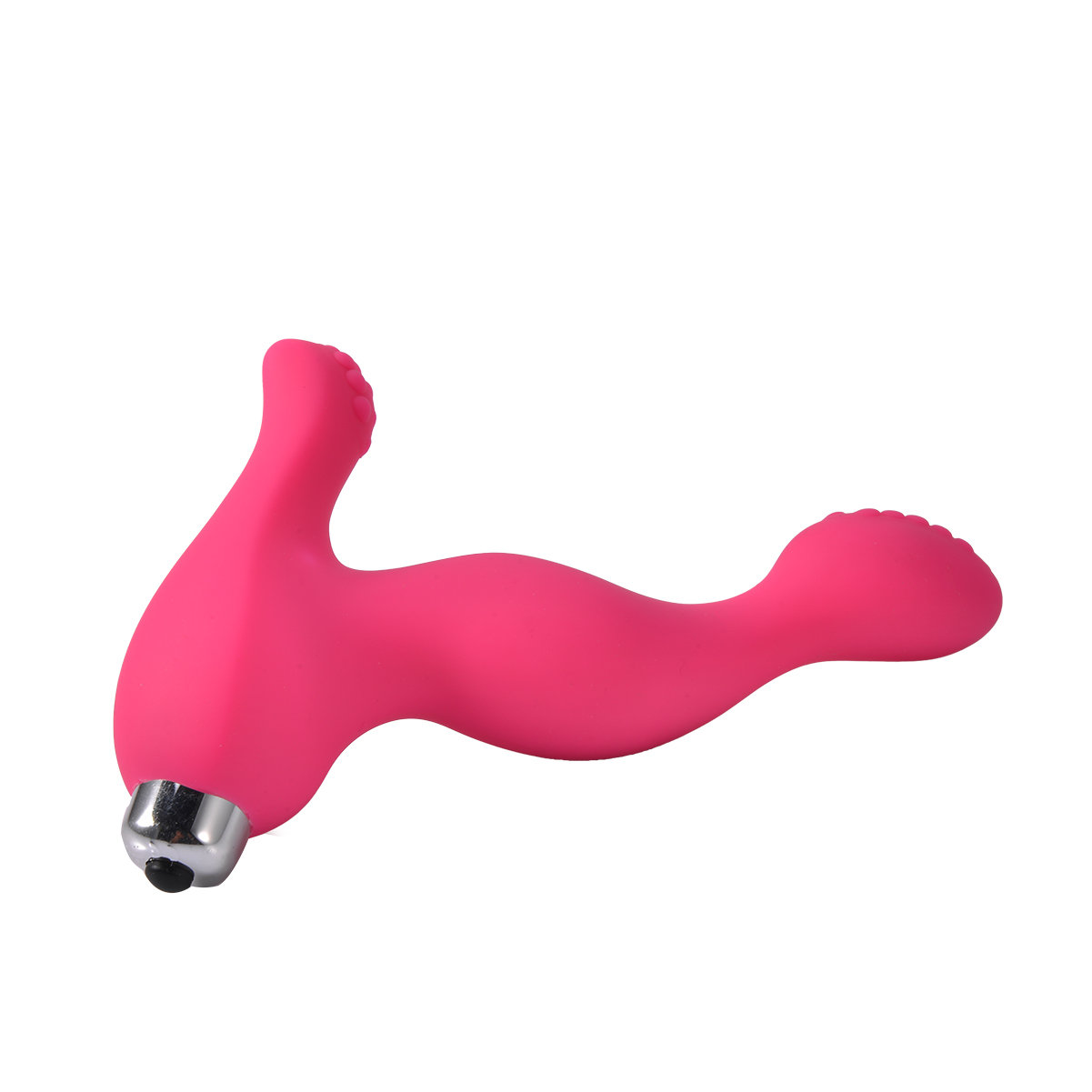 Easy Control Anal Toy Raised Particles Prostate Gland and Perineum Stimulation - Rose