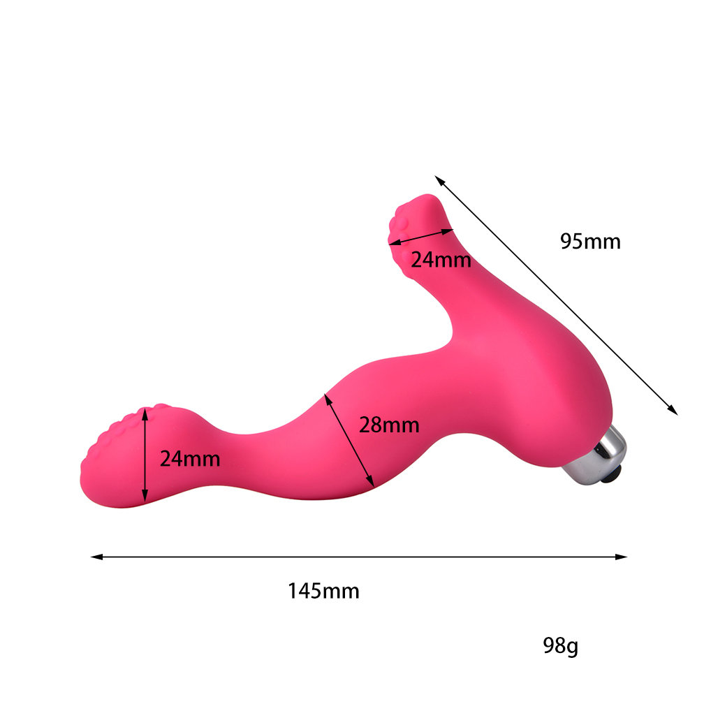 Easy Control Anal Toy Raised Particles Prostate Gland and Perineum Stimulation - Rose