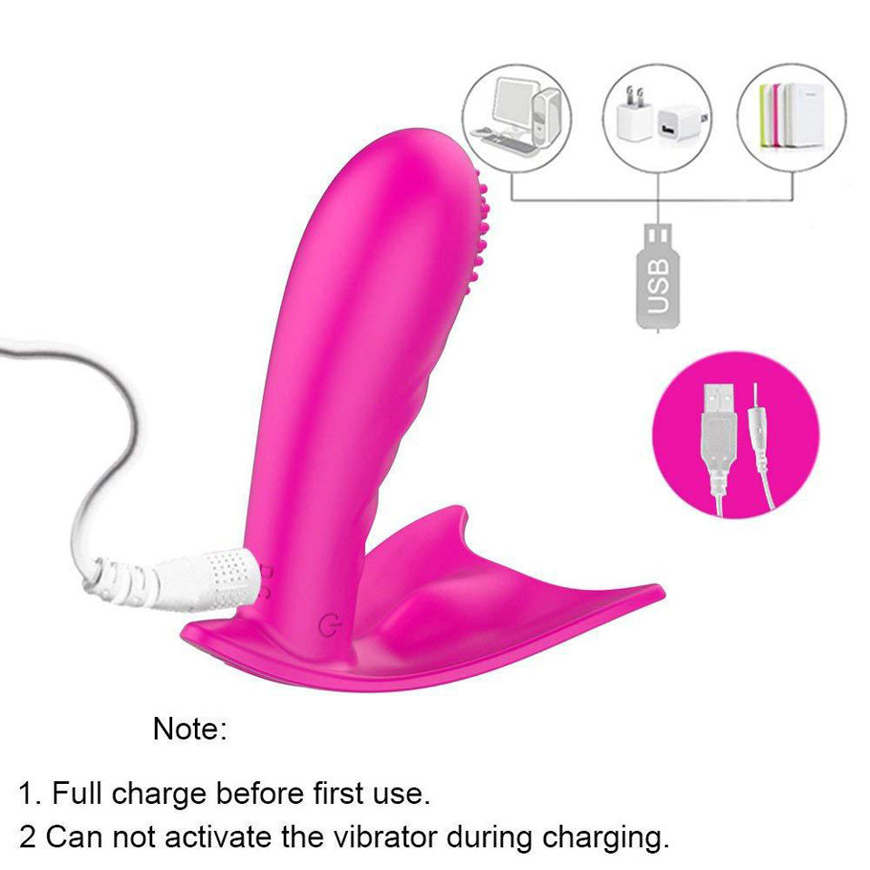 Clit Massage Trigger Points Remote Control Wearable Vibrator 7 Vibration 3 Speed - Rose