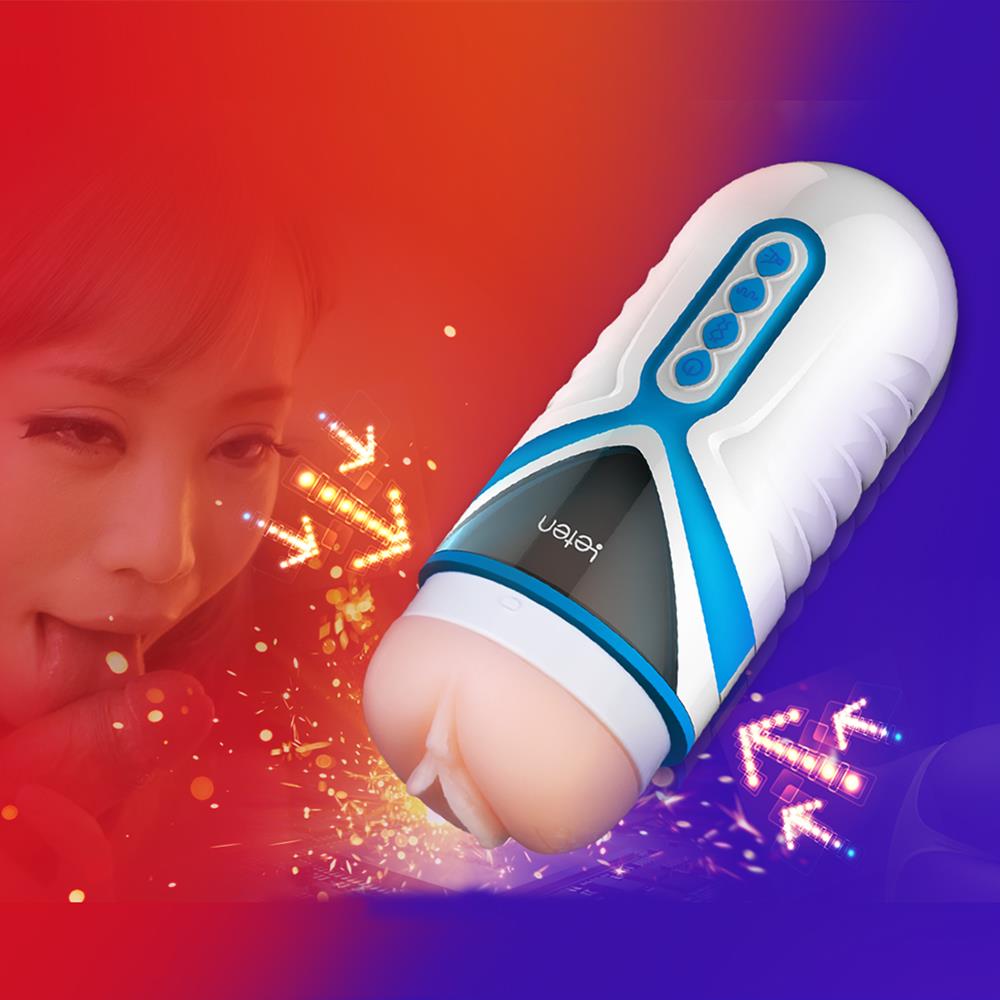 Leten Capsule Intellisense Suck Clip Male Masturbators Vibration Moaning Vagina - Blue