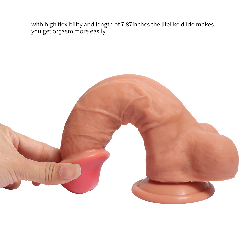 Simulation female masturbator double - layer feel silicone material simulation penis