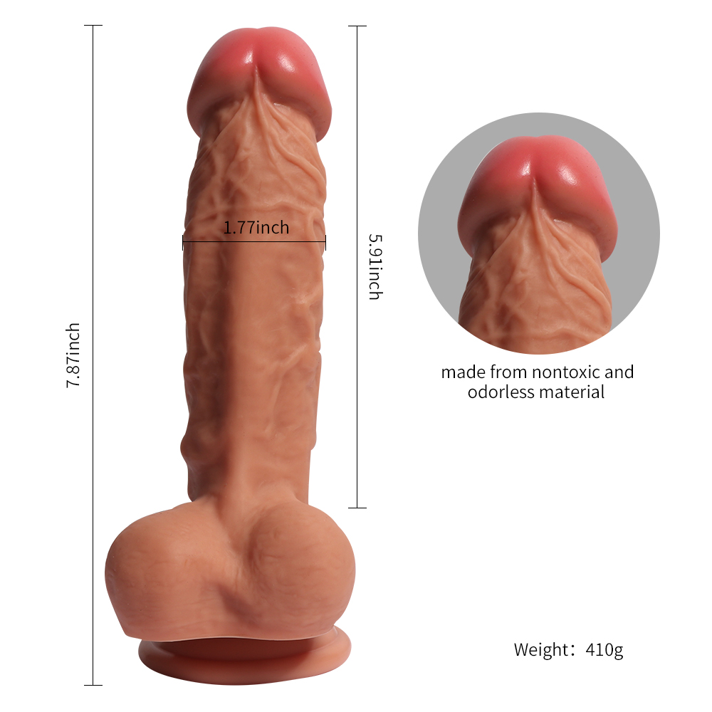 Simulation female masturbator double - layer feel silicone material simulation penis